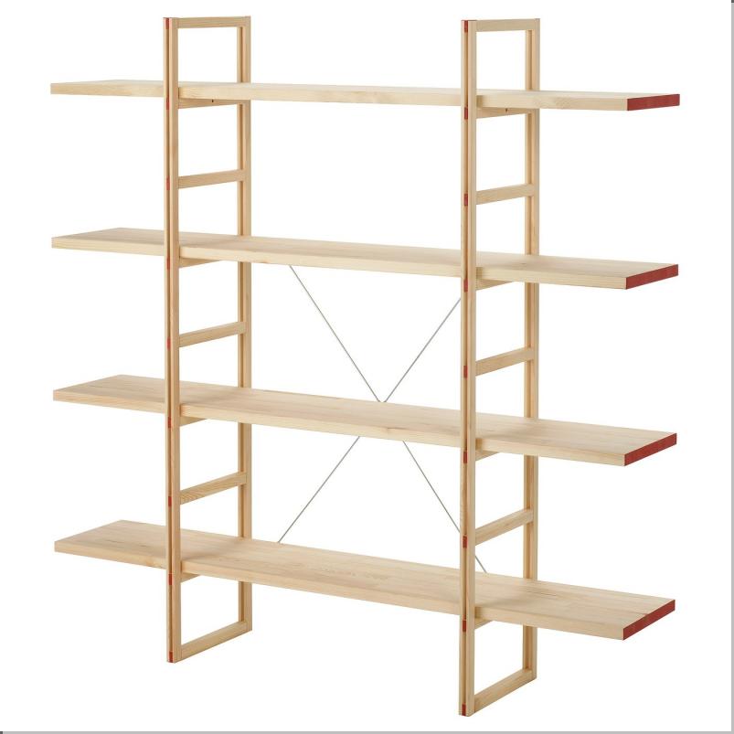 IKEA PS 2026 シェルフユニット - パイン材 160x35x161 cm