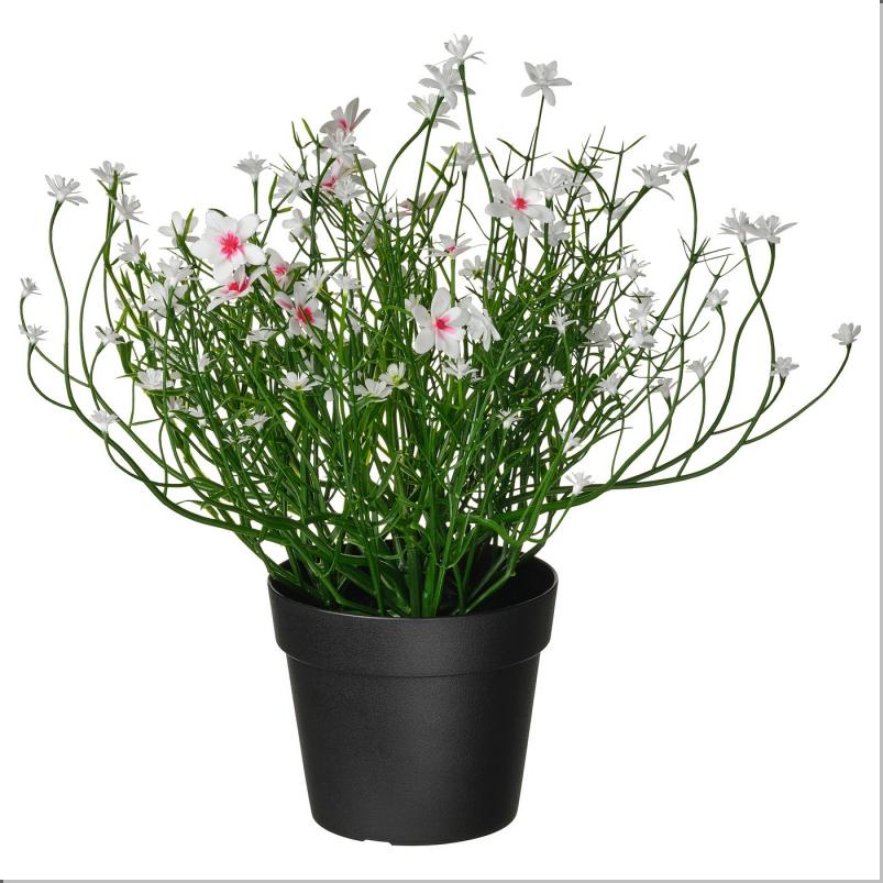 FEJKA フェイカ 人工観葉植物 - 室内/屋外用/Baby’s breath ホワイト 9cm