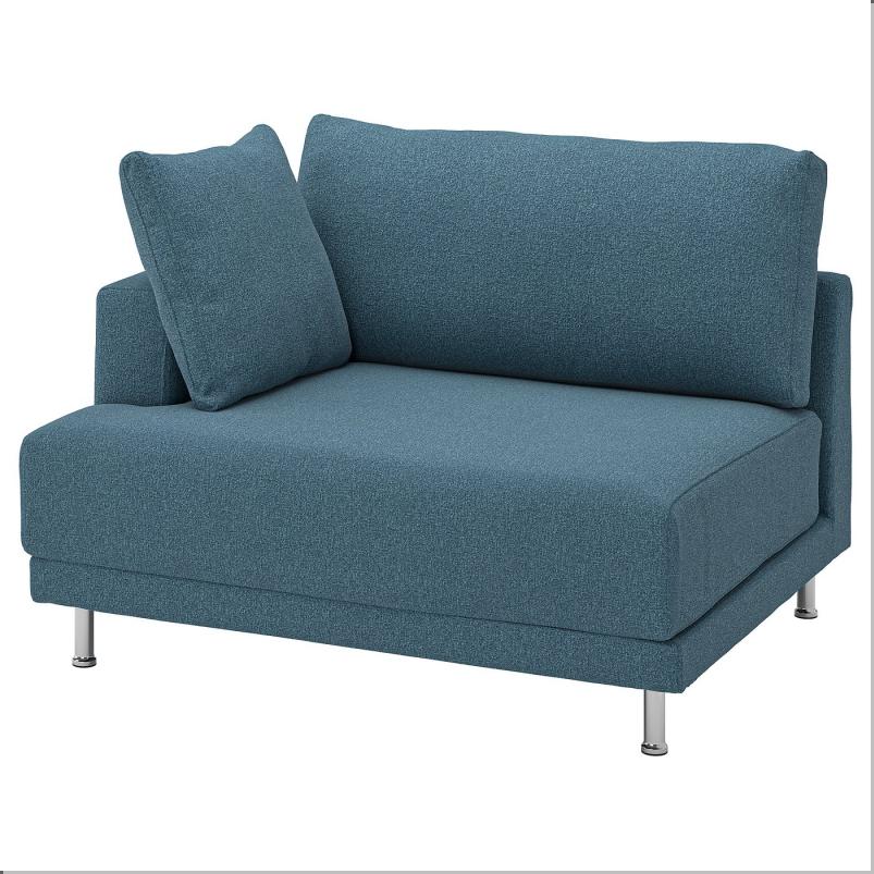 UPPAKRA ウッポークラ カバー 1.5人掛けシートモジュール用 左 - アクスヴァラ ダークグレーブルー