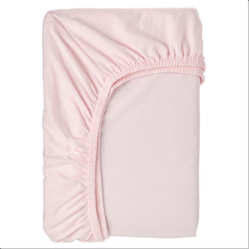 BARNDROM バーンドローム ボックスシーツ 伸長式ベッド用 - ピンク 80x165cm