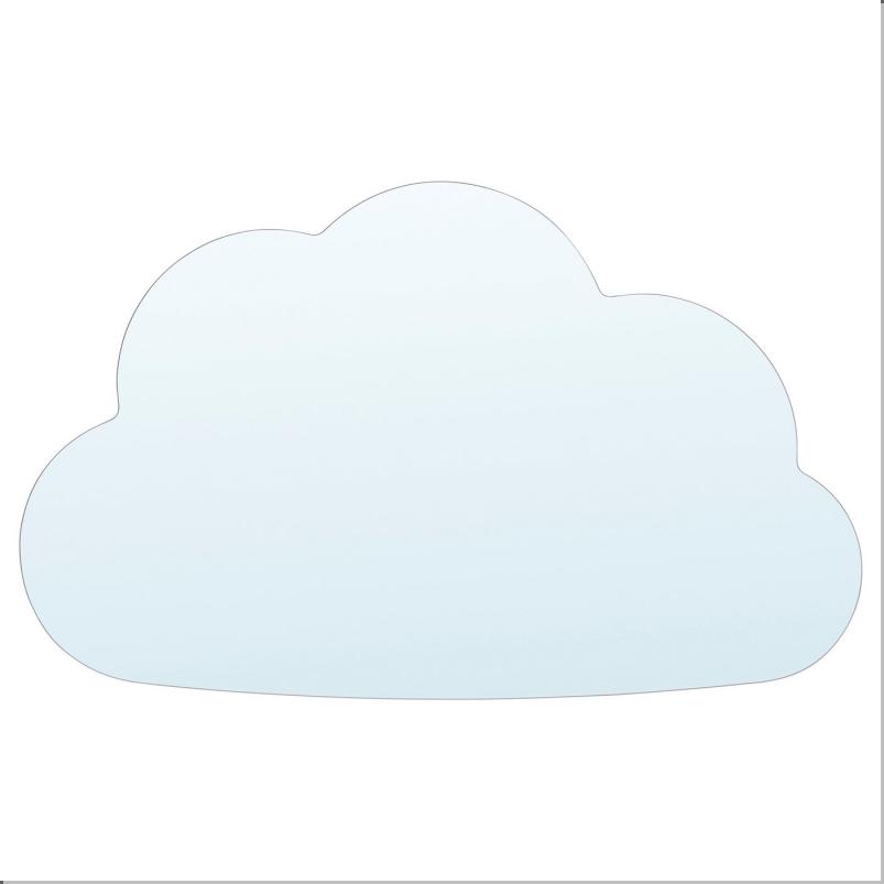 HOLMOARNA ホルムオーアルナ ミラー - 雲形 30x18cm