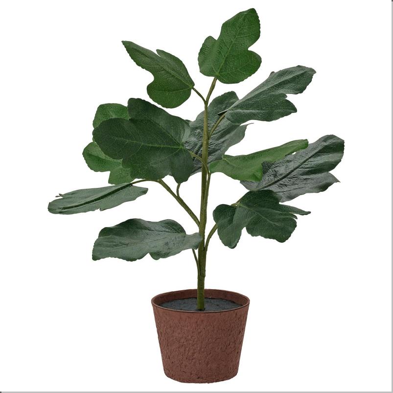 SMATARNA スモテルナ 人工観葉植物 - 紙/イチジク 12cm