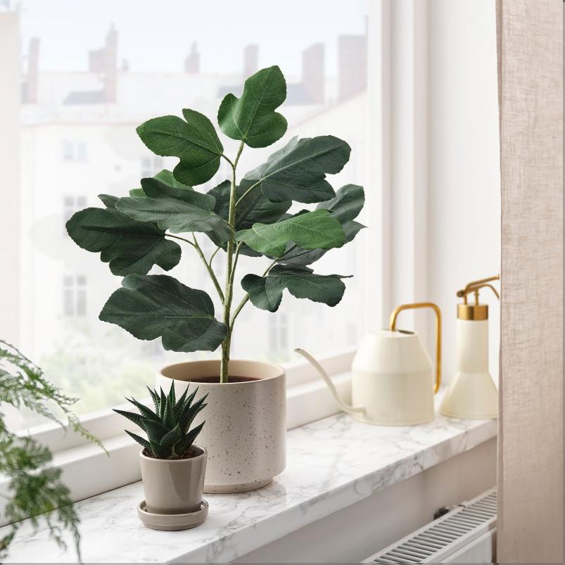 SMATARNA スモテルナ 人工観葉植物 - 紙/イチジク 12cm