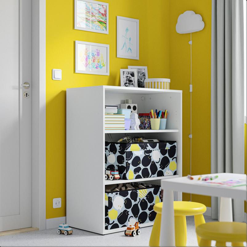 LASTARE ラスタレ シェルフコンビネーション - ホワイト 80x42x100cm