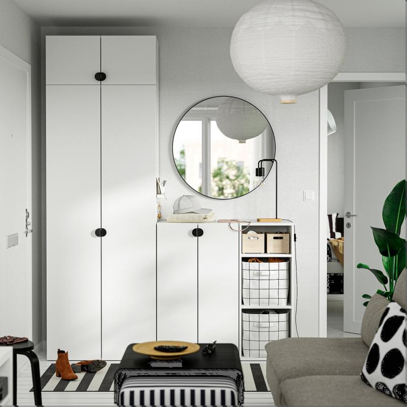 LASTARE ラスタレ ワードローブコンビネーション - ホワイト 180x42x236cm