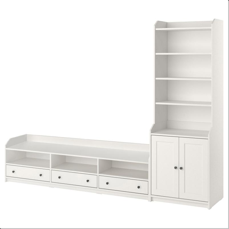 HAUGA ハウガ テレビ/収納 コンビネーション - ホワイト 276x46x199cm