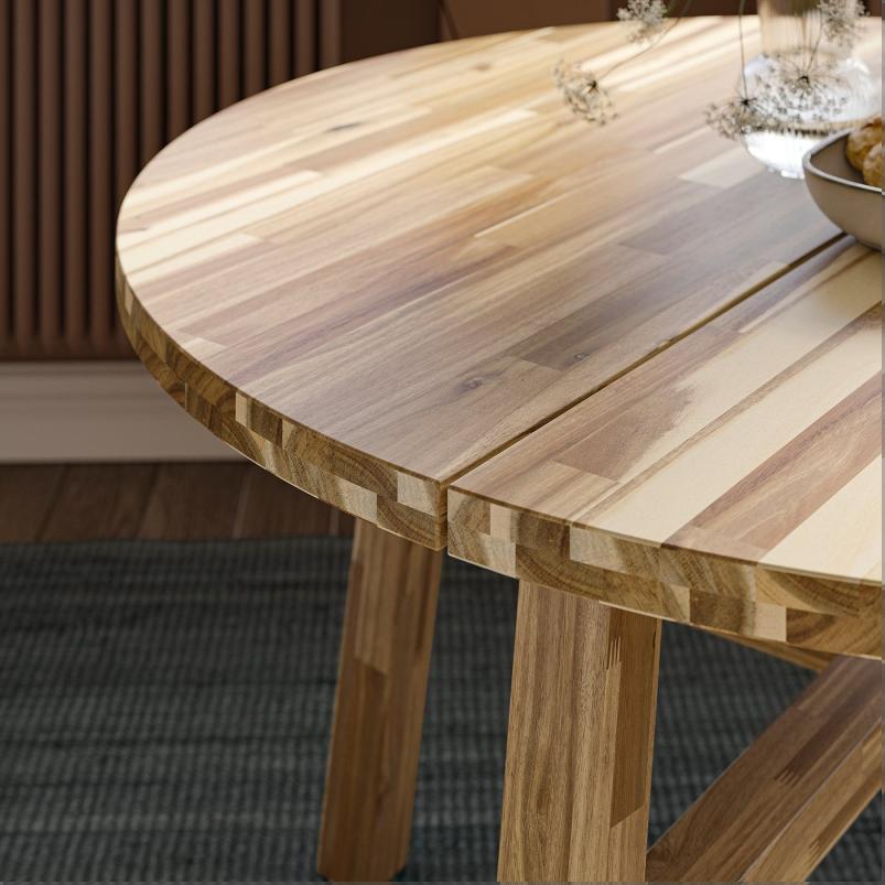 SKOGSTA スコグスタ / SKOGSTA スコグスタ テーブル＆チェア4脚 - アカシア材/アカシア材 120cm