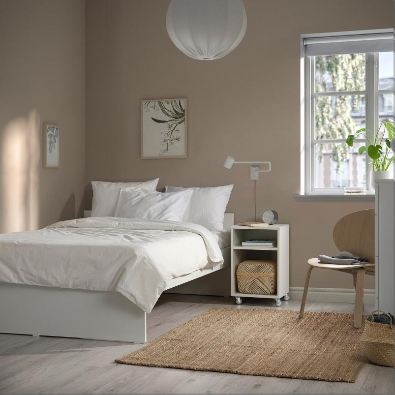 VIHALS ヴィーハルス ベッドフレーム - ホワイト/リルヘラン 120x200cm