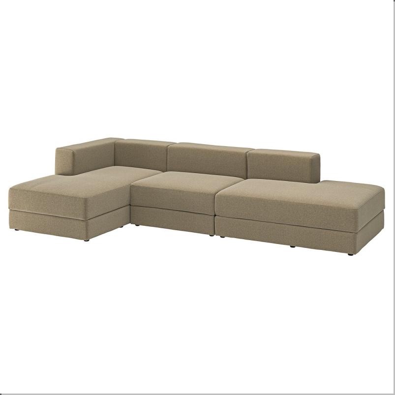 JATTEBO イェッテボ 3.5人掛けモジュールソファ 寝椅子付き - ヨハネスホブ ブラウンベージュ