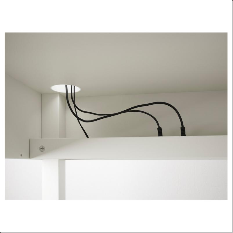 MICKE ミッケ コーナーワークステーション - ホワイト 100x142cm