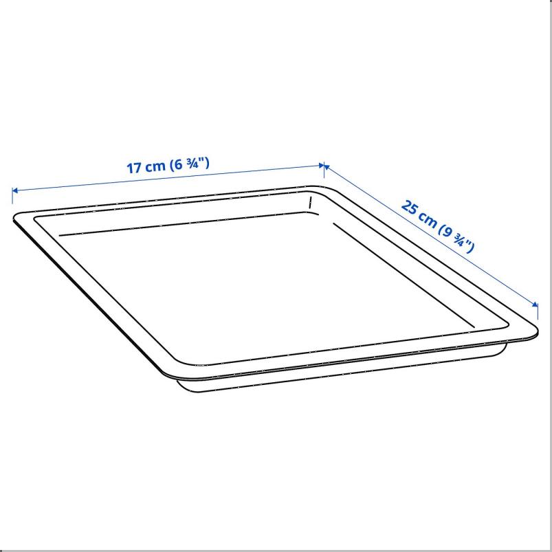 UPPSNOFSAD ウップスノフサド ふた - ブラック 25X17 CM