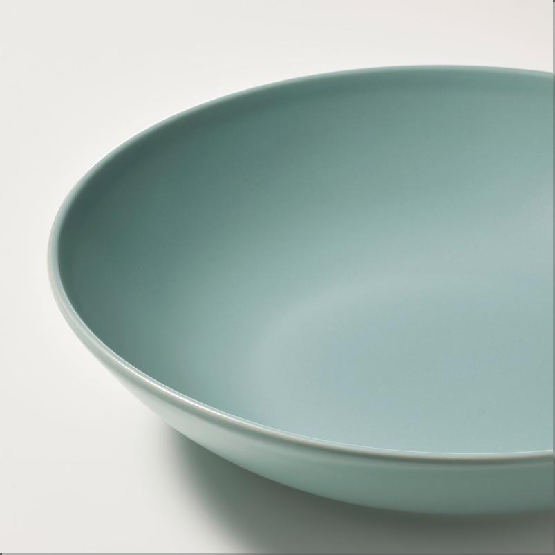 FARGKLAR フェルグクラー 深皿 - マット ライトターコイズ 23cm