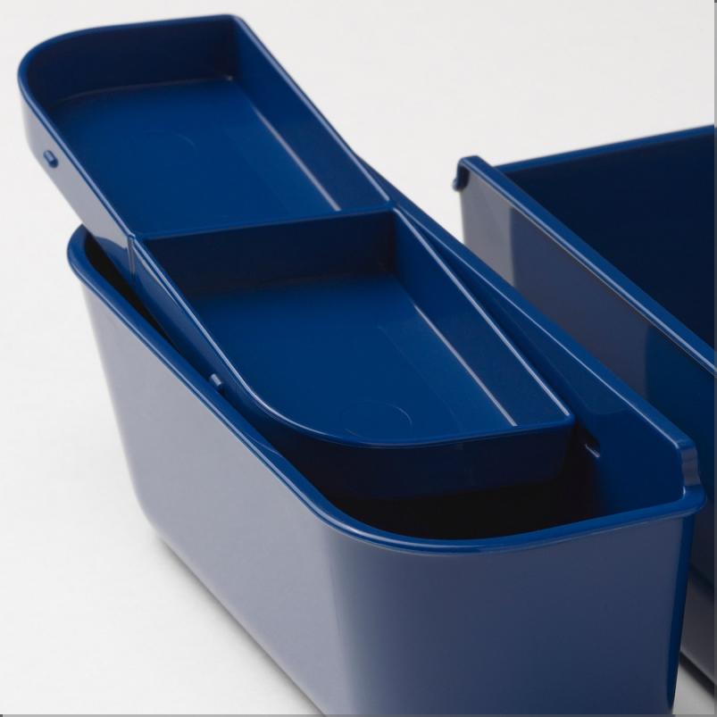 IKEA 365+ 保存容器用インサート2個セット - ダークブルー