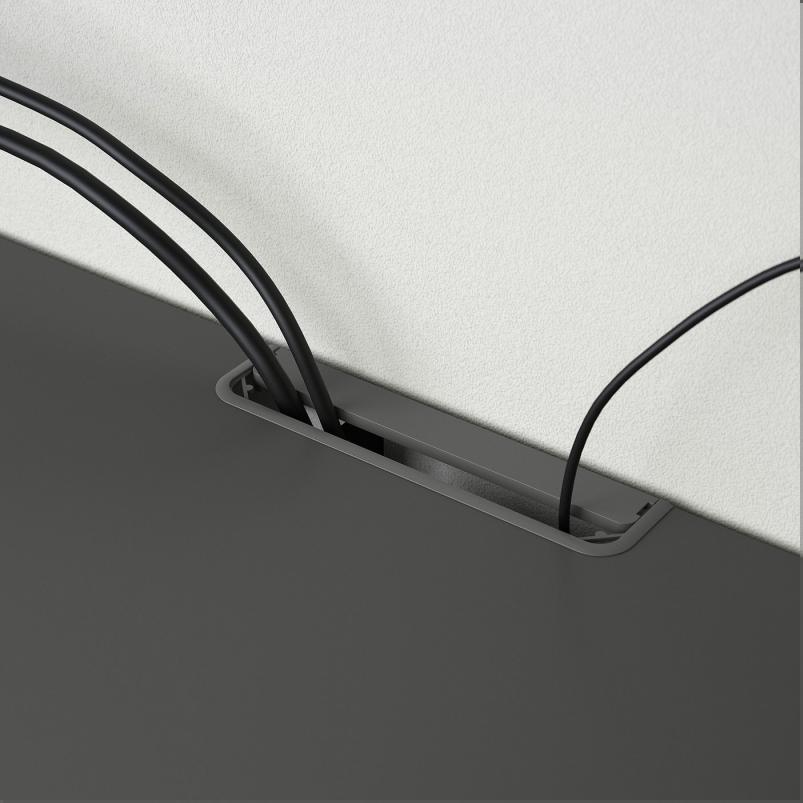 BESTA ベストー テレビ台 - ダークグレー 120x40x64cm
