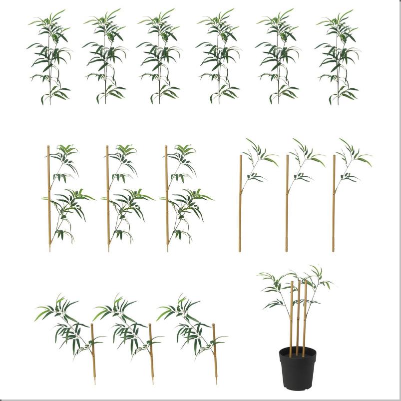 FEJKA フェイカ 人工観葉植物 - 室内/屋外用 竹 23cm