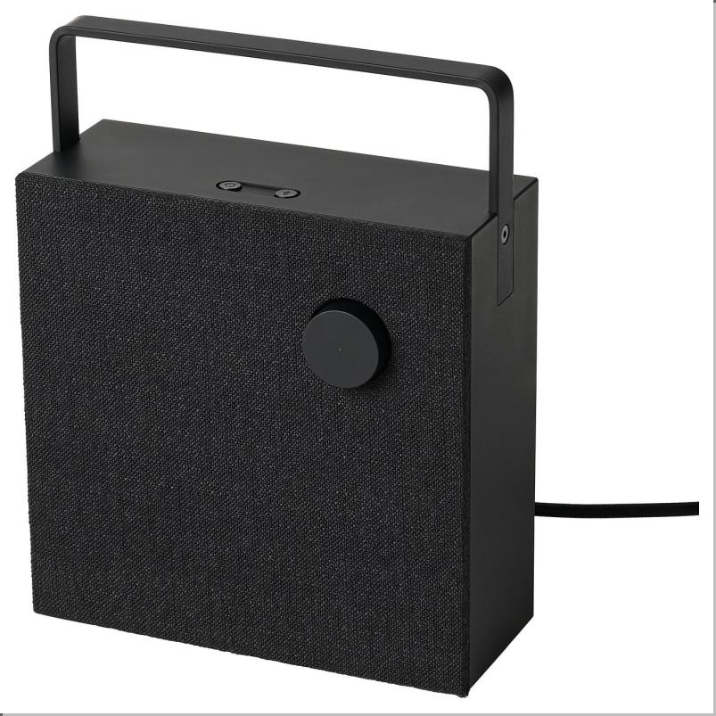 VAPPEBY ヴァッペビー Bluetoothスピーカー用フロントメッシュカバー - ブラック 20x20cm