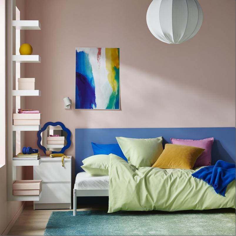 PILTANDVINGE ピルタンドヴィンゲ 掛け布団カバー＆枕カバー（枕カバー2枚） - ライトグリーン 200x200/50x60cm