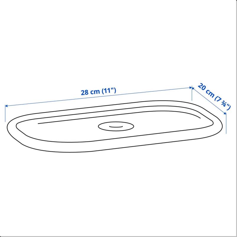TROFAST トロファスト ふた - ホワイト 20x28cm