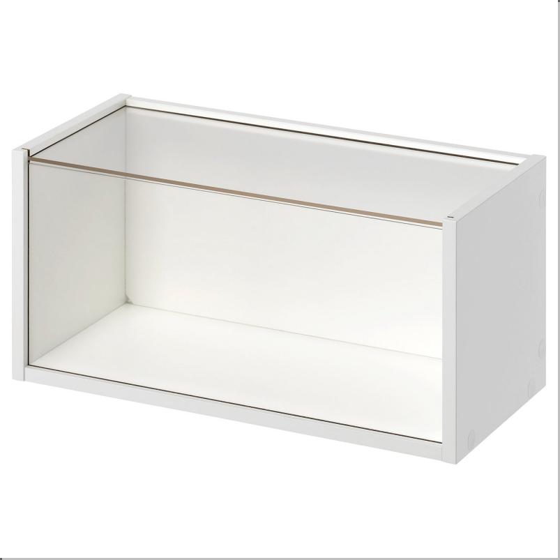 BRANNBOLL ブレンボール 壁取り付け式 コレクションケース - ホワイト 50x25x25cm