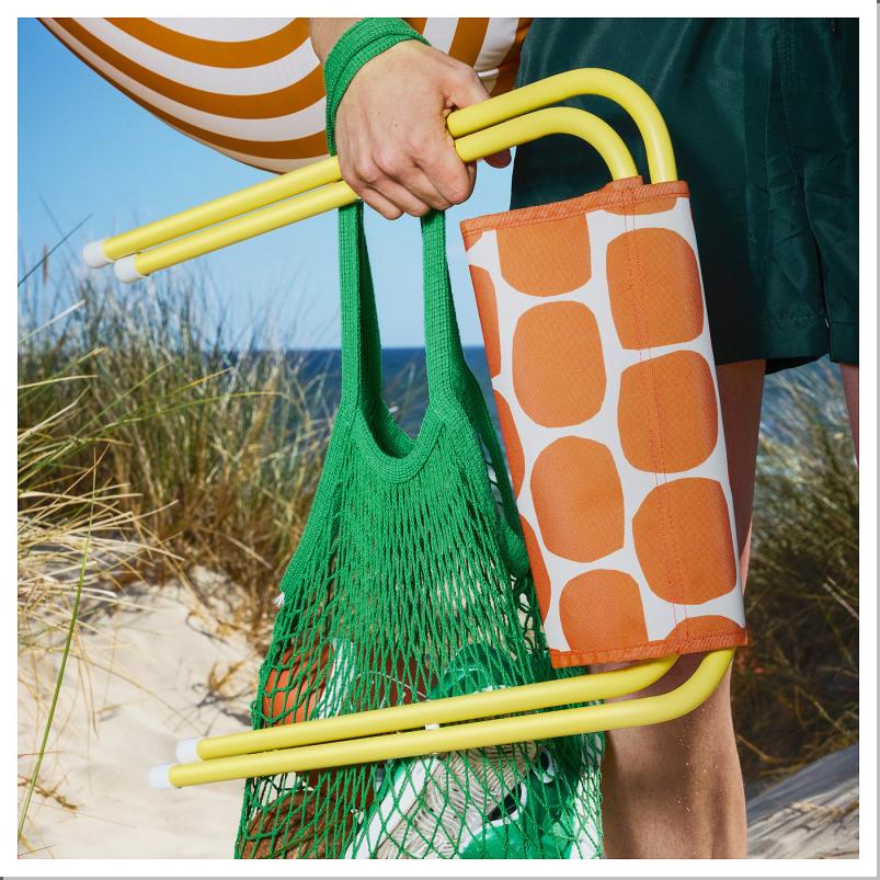 STRANDON ストランドン 折りたたみスツール - ブライトイエロー/ブライトオレンジ