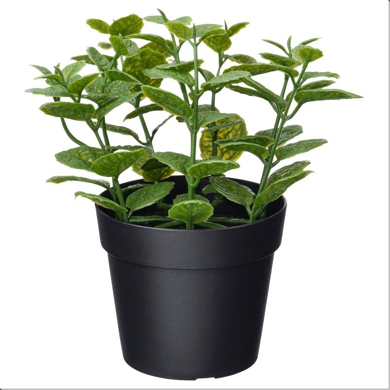 FEJKA フェイカ 人工観葉植物 - 室内/屋外用 ミント 9 cm