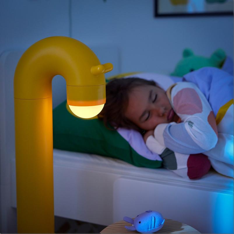 GREJSIMOJS グレイシモイス LEDデコレーション照明 フロア - キリン/イエロー 電池式