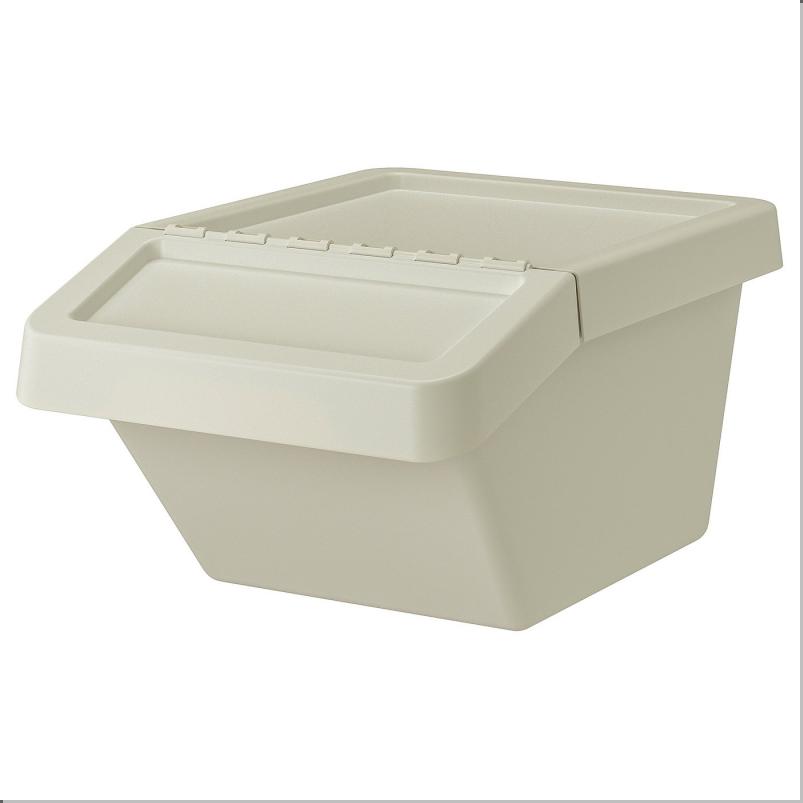 SORTERA ソルテーラ 分別箱 ふた付き - ベージュ 37L