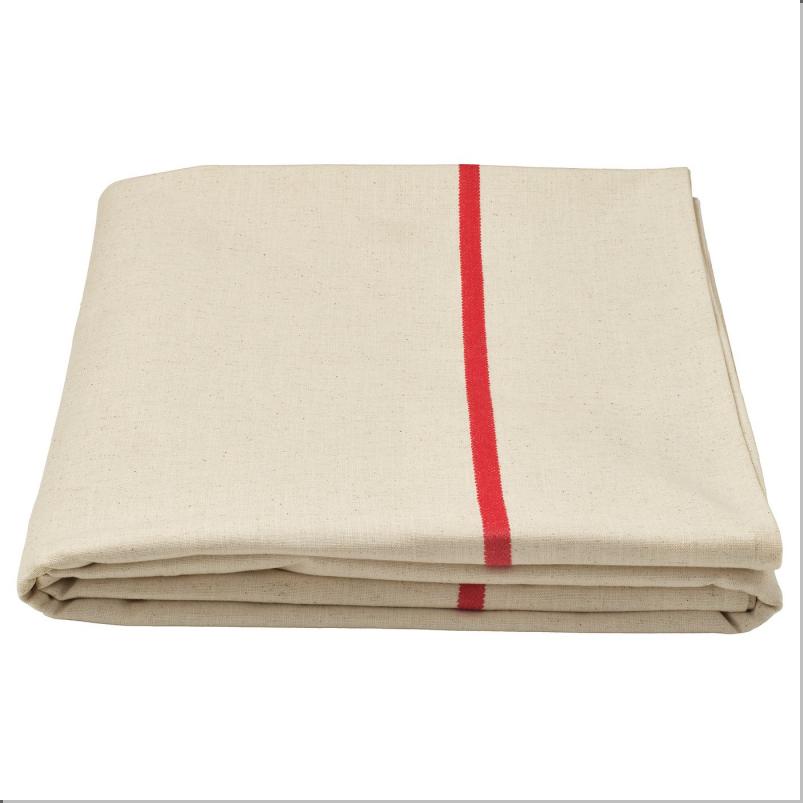 VINTERFINT ヴィンテルフィント テーブルクロス - オフホワイト/レッド 145x320cm