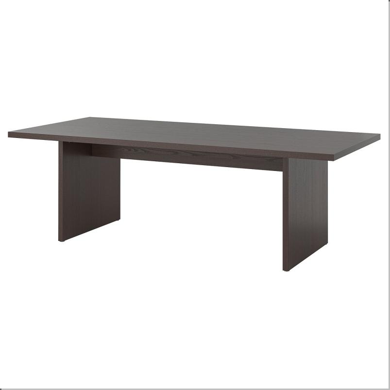 BERGSHYTTAN ベリシタン テーブル - ダークブラウン アッシュ材突き板 240x93 cm
