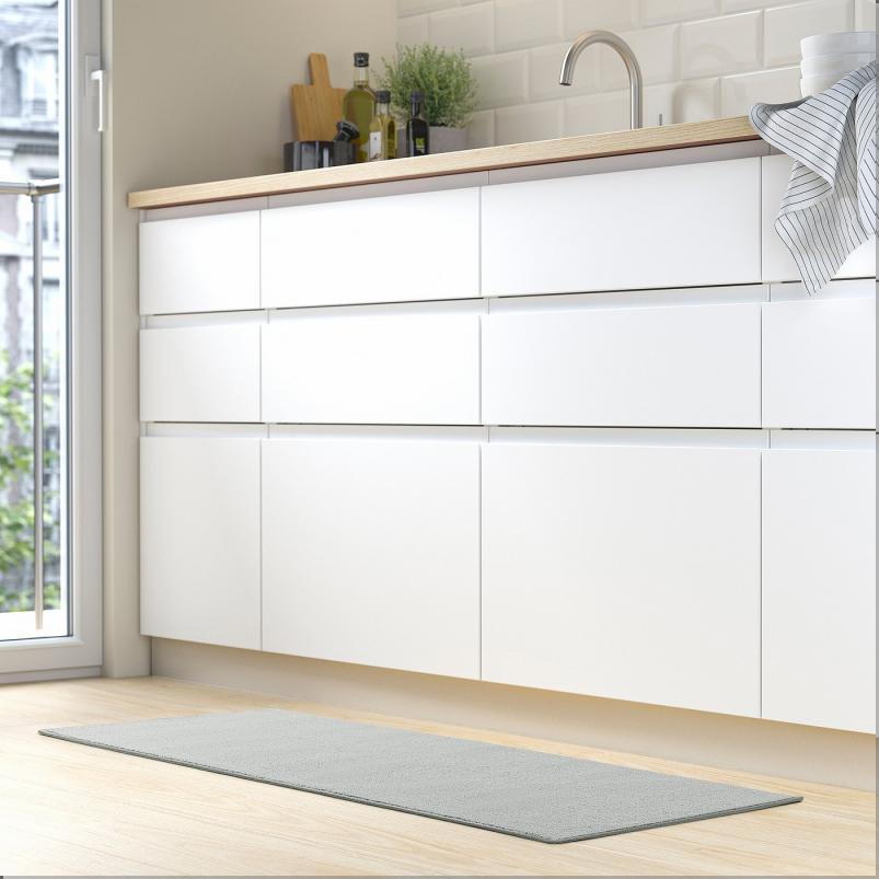 KORFALT ショルフェルト キッチンマット - ライトグレー 45x120cm