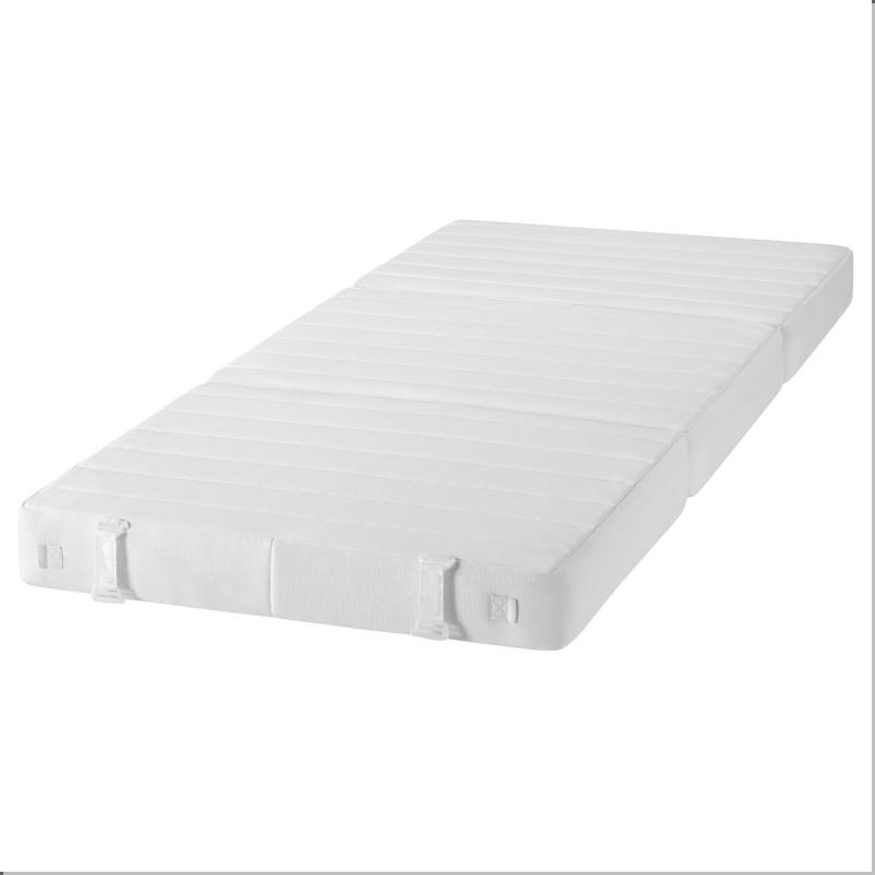 VITHALL ヴィトヘル ポケットコイルマットレス - 折りたたみ式 かため/ホワイト 90x200cm