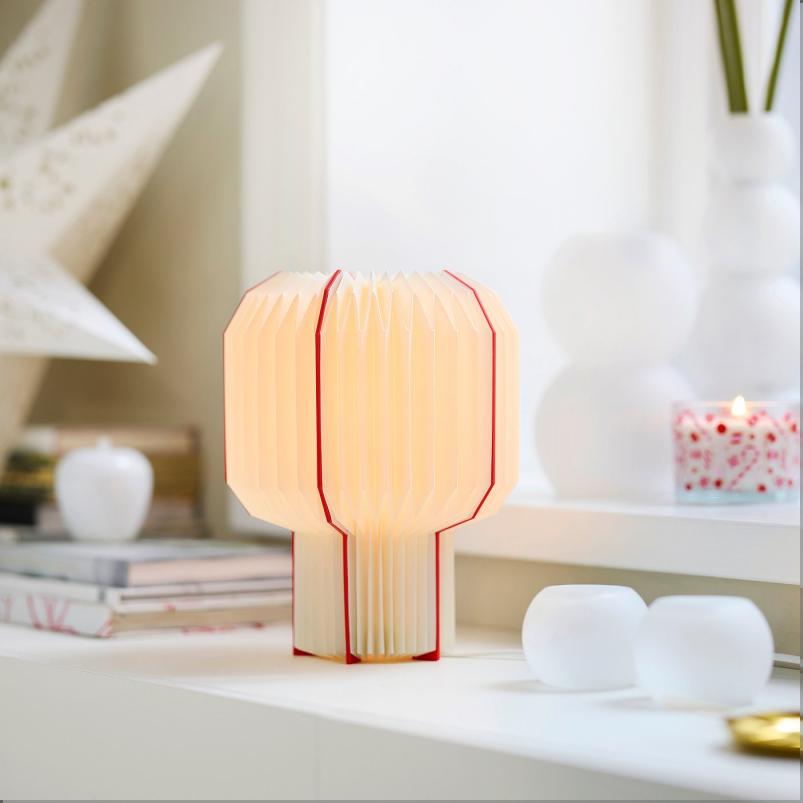 STRALA ストローラ テーブルランプ - ホワイト/レッド