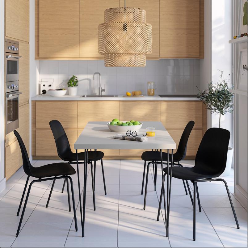 SKALSTA スコールスタ チェア 下部フレーム - パイプ メタル/ブラックグレー