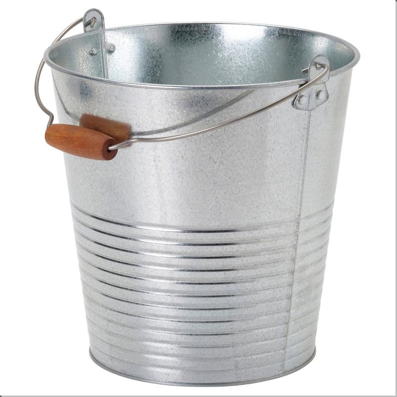 KORKGRAN コルクグラン バケツ/鉢カバー - 室内/屋外用/亜鉛メッキ 10L