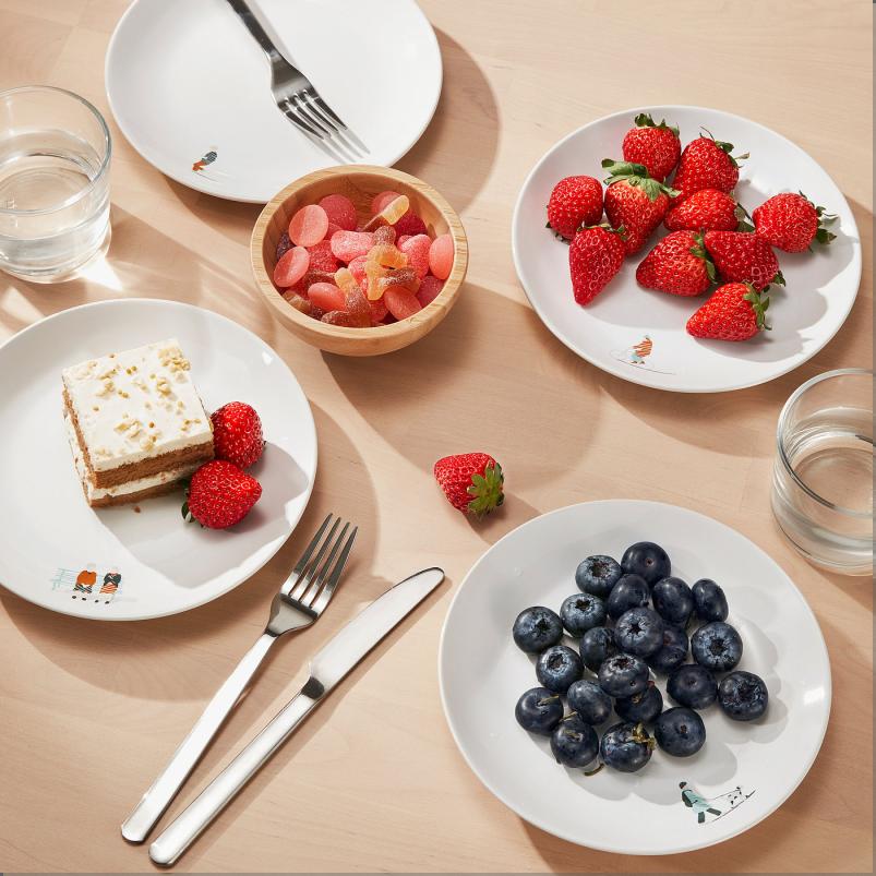 SPJUTLILJA スプユートリリア サイドプレート - 模様入り 20 cm