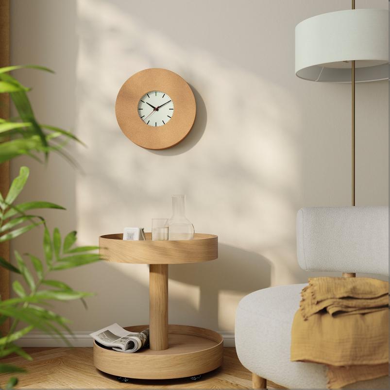 SVARTGOK スヴァルトヨーク 静音 掛け時計 - コルク 38cm