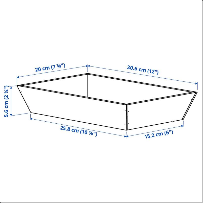 UPPDATERA ウップダテラ キッチンツール用トレイ - 竹 20x31cm