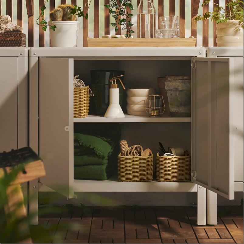 DJURTRANARE ジュールトレーナレ バスケット - ダークイエロー 18x25x14cm