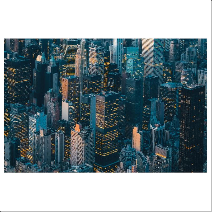 PJATTERYD プィエッテリード アート - 大都市 118x78cm