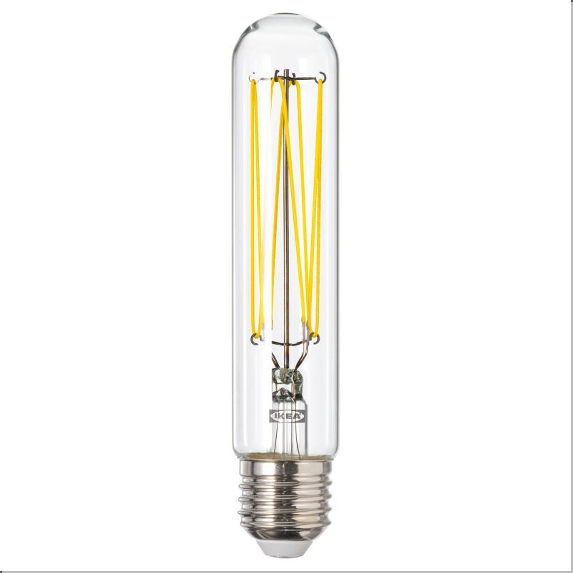 LUNNOM ルッノム LED電球 E26 250ルーメン - 調光可能/チューブ形 クリアガラス 30mm