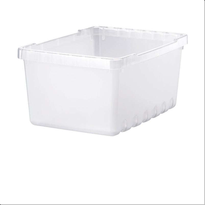UPPSNOFSAD ウップスノフサド 収納ボックス - 透明ホワイト 25x17x12cm/3.5L