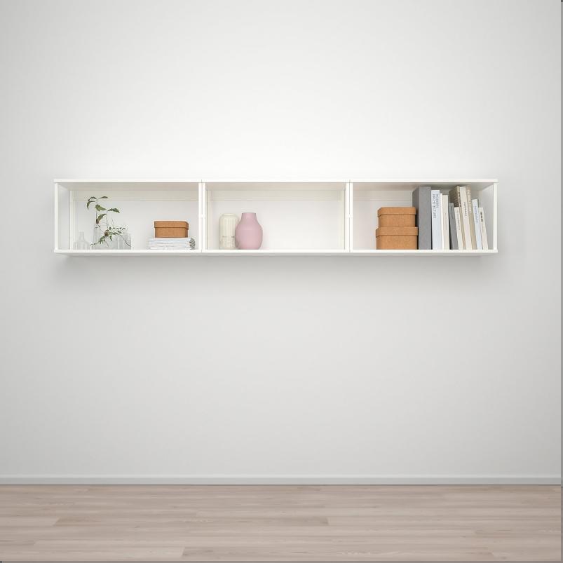 PLATSA プラッツァ ウォール収納 - ホワイト 240x40x40cm