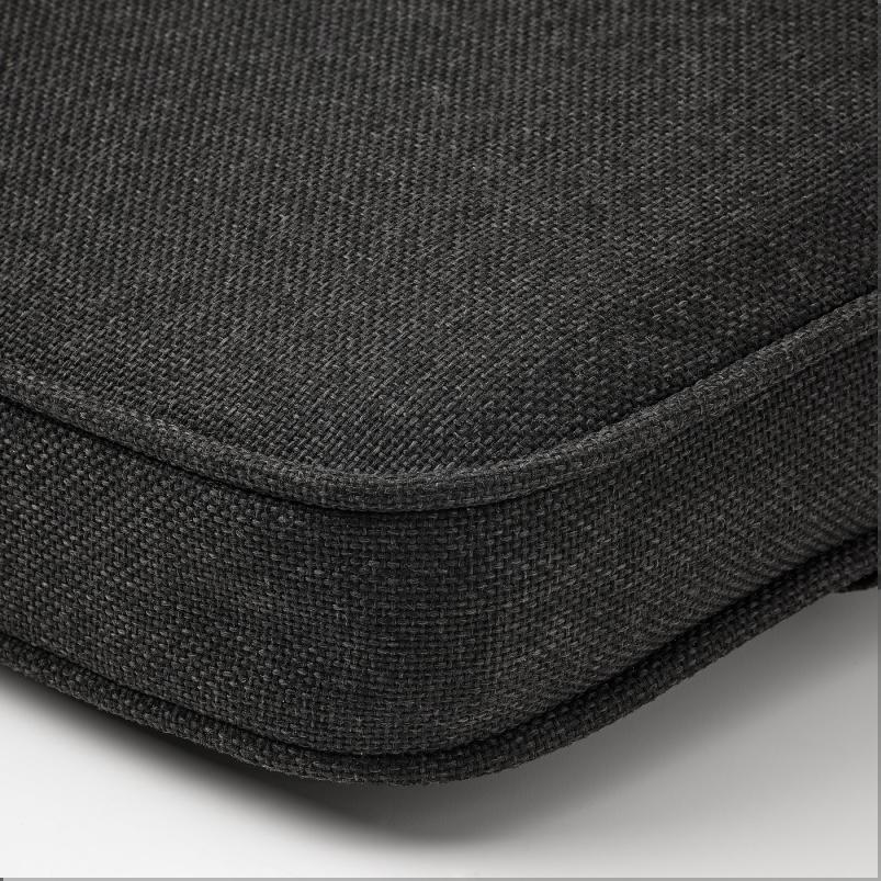 JARPON/DUVHOLMEN イェルポーン/デューヴホルメン シート/背もたれ クッション 屋外用 - チャコール 116x45cm