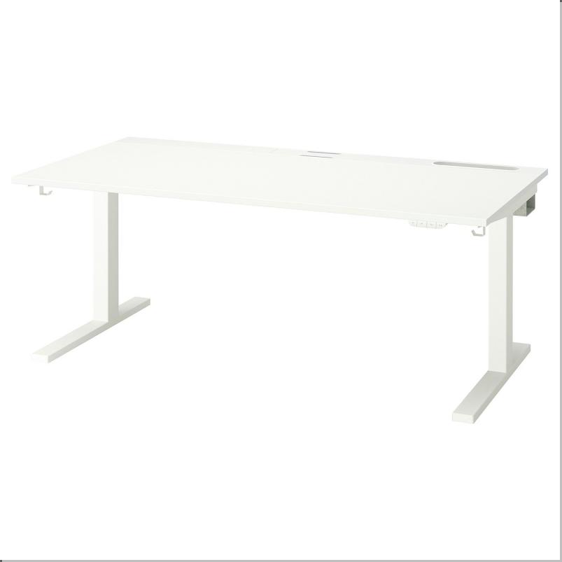 MITTZON ミッツォーン デスク 昇降式 - 100V ホワイト 160x80cm