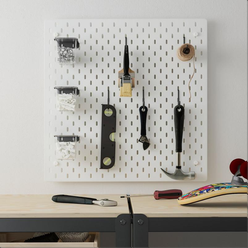 SKADIS スコーディス 有孔ボードコンビネーション - ホワイト 56x56cm