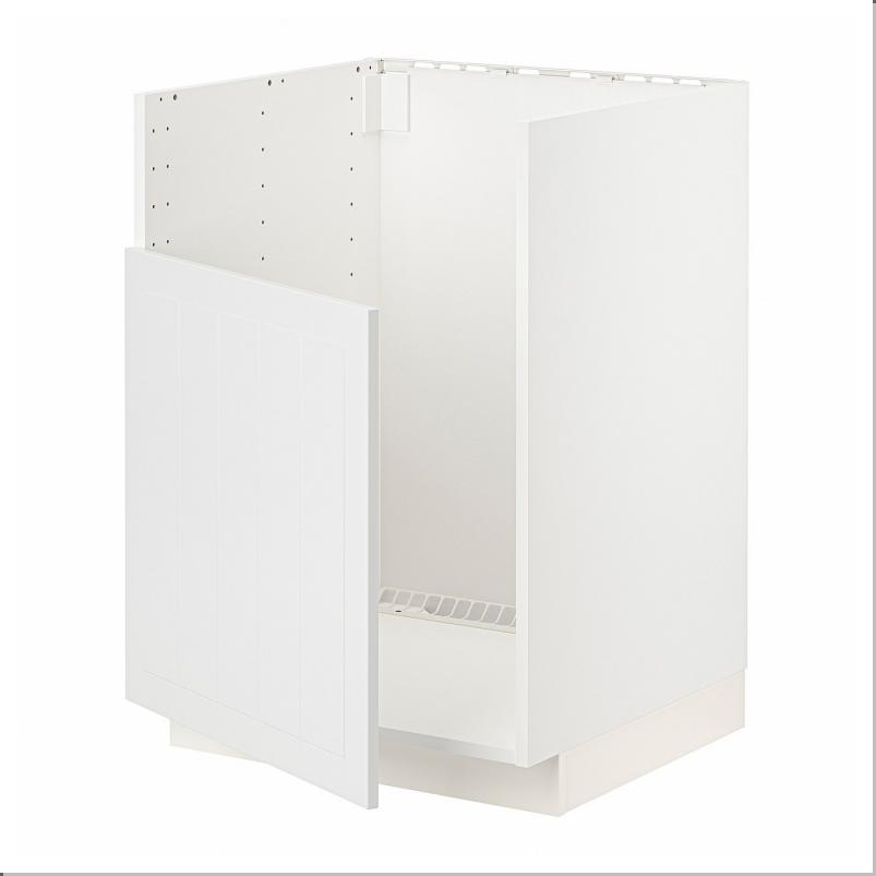 METOD メトード ベースキャビネット TALLSJON/タルショーン シンク用 - ホワイト/ステーンスンド ホワイト 60x60x80cm