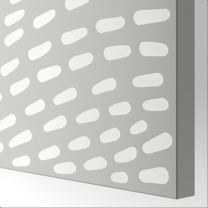 MISTUDDEN ミストゥウッデン 扉 ヒンジ付き - グレー/模様入り 50x195cm