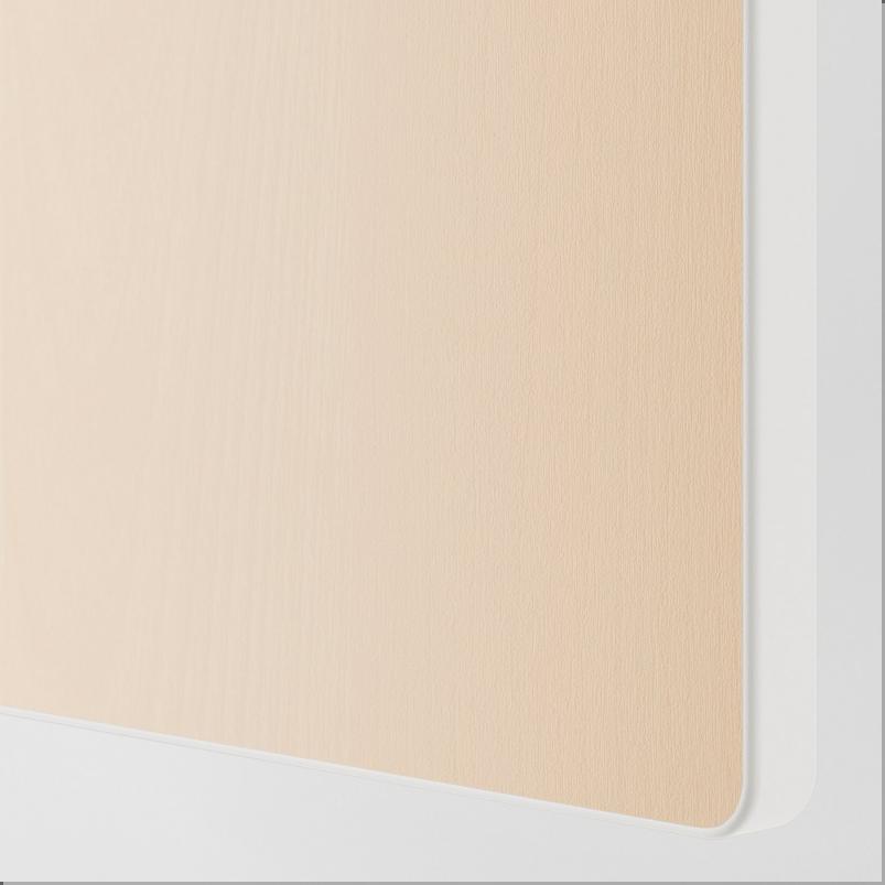SMASTAD スモースタード / PLATSA プラッツァ 収納コンビネーション - ホワイト/バーチ 棚板6枚付 120x42x123cm