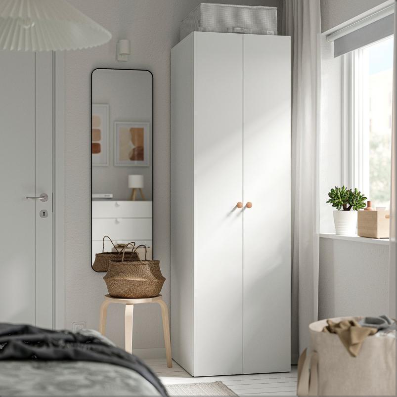 LASTARE ラスタレ ワードローブコンビネーション - ホワイト 60x62x200cm