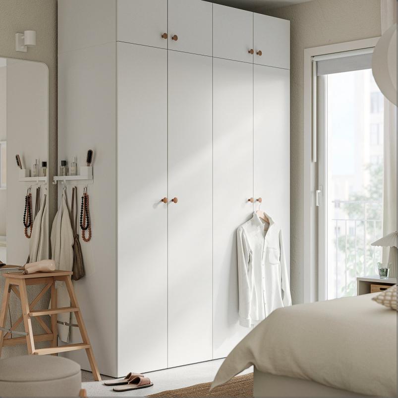 LASTARE ラスタレ ワードローブコンビネーション - ホワイト 160x62x236cm